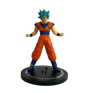 Sky Blue Hair Saiyan Goku Action Figure – Dragon Ball Z Anime Toy | Super Saiyan Blue Goku Collectible for Kids & Fans